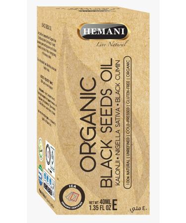 Hemani Black Seed Oil 35ml - Pure Cold-Pressed Nigella Sativa for Digestive Health & Immune Support | Premium Thymoquinone Source - Buy Online on GoSupps.com