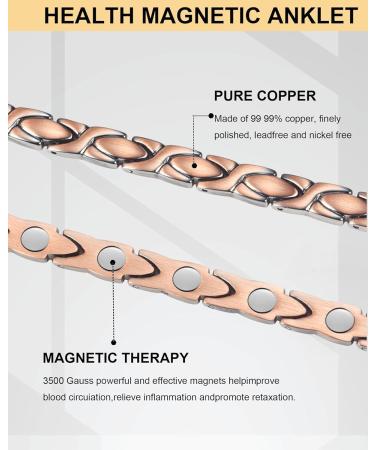 Shop Copper Magnetic Bracelet & Anklet for Women | Adjustable Magnetic Copper Jewelry - Buy Online on GoSupps.com