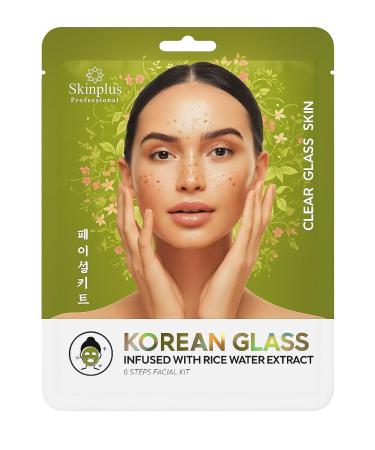 Korean Skin Care Set - 6-Step Professional Skincare System with Rice Water Brightening & Hydrating Glass Skin Korean Skincare for Radiant Glowing Skin Pack of 3 - Buy Online on GoSupps.com