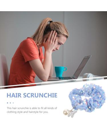 SEWACC Elastic Ponytail Holders Scrunchies for Women Pendant Miss Hair Fabric - Buy Online on GoSupps.com