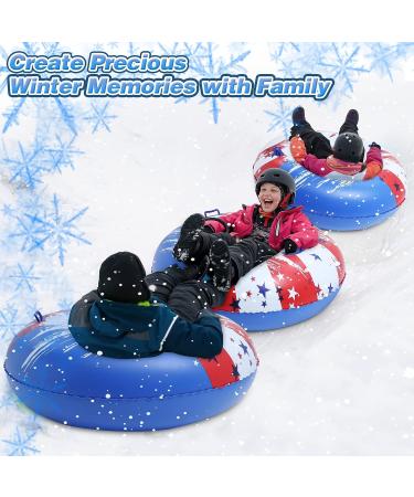 49 Snow Tube for Kids and Adults - Heavy Duty Inflatable Winter Sled with Reinforced Handles - Outdoor Sledding Fun in the Snow - Buy Online on GoSupps.com