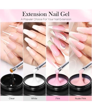 Clear Builder Nail Gel Builder Gel for Nails Nail Extension Gel UV/LED Nail Base Building Gel for Nail Repair Extension & Modeling Strengthening Nail Art Decoration (15ml) (Clear) - Buy Online on GoSupps.com