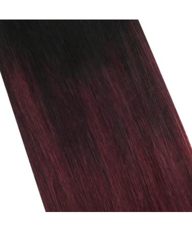Moresoo Black and Red Tape in Human Hair Extensions 16 Inch Remy Hair 20 Pieces - Buy Online on GoSupps.com