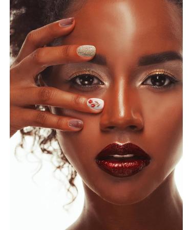 EBANKU 20 PCS Semi Cured Gel Nail Strips Full Wraps | Adhesive Gel Nail Stickers with Nail File | UV/LED Lamp Required - #16 - Buy Online on GoSupps.com