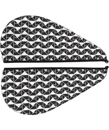 Super Absorbent Microfiber Hair Towel Wrap | Abstract Geometric Texture for Long Curly & Thick Hair - Quick Dry Coral Velvet for Women - Buy Online on GoSupps.com