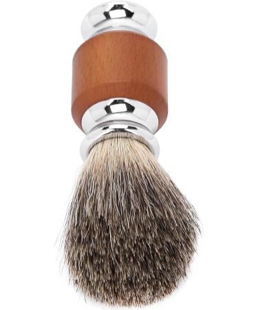 Premium Travel Shaving Brush - Stainless Steel Handle | Friendly Portable Brush for Cream Foam & Soap (Brown) - Buy Online on GoSupps.com