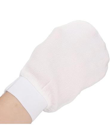 White Body Exfoliating Gloves - Removes Dead Skin for Bath Skincare - Buy Online on GoSupps.com