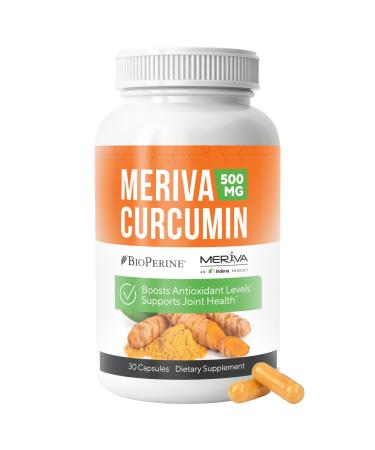 NERVE RENEW Meriva Curcumin with Black Pepper and Bioperine - Antioxidant Boost Nerve Support Supplement - 30 Capsules 30 Count (Pack of 1)