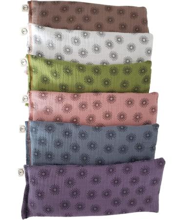 Peacegoods Unscented Flax Seed Eye Pillow Soothing Gauze Cotton for Yoga, Meditation & Headache Relief Stars Blue - Buy Online on GoSupps.com