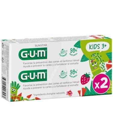 GUM Kids Fluore toothpaste from 3 years 2 x 50 ml
