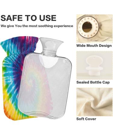 Batik Coloring Rainbow Hot Water Bottle - 2L Pain Relief & Warmth for Feet and Bed - Ideal for Pregnant Women - Buy Online on GoSupps.com