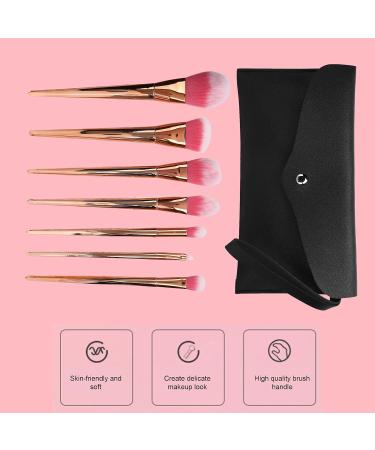 Professional Powder Blush Makeup Brushes - 8 Piece Set with Soft Fine Fiber Ideal for Beginners & Artists | International Shipping - Buy Online on GoSupps.com