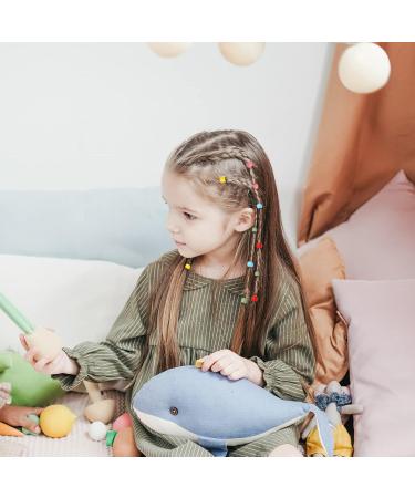 100 Colorful Mini Hair Clips - Rainbow Pearl Claw Hair Accessories for Children & Women - Buy Online on GoSupps.com