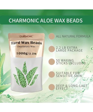 Wax Beads Hard Wax Kit 2.2LB/1000g for Legs, Underarm, Face - Men and Women Hair Removal - Buy Online on GoSupps.com