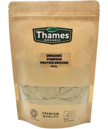 Thames Organic Organic Pumpkin Protein Ground | Plant-Based | Vegan | Gluten-Free | Nutrient-Rich Superfood 500g - Buy Online on GoSupps.com