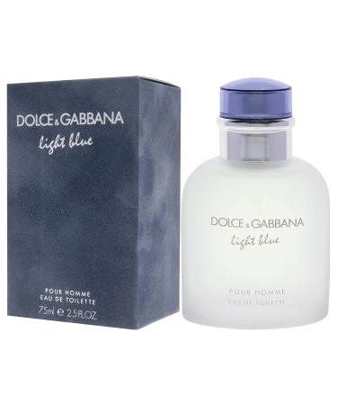 Dolce & Gabbana Light Blue for Men Eau de Toilette Spray 2.5 Fl Oz - Authentic Fragrance for Men - Buy Online on GoSupps.com