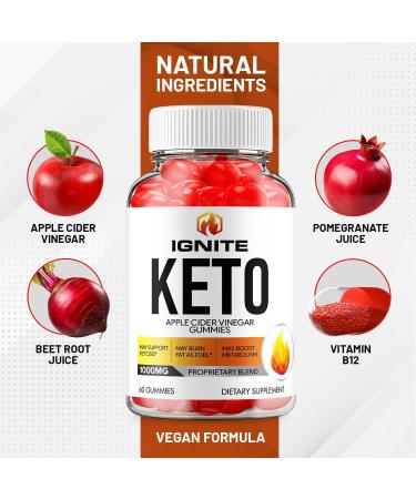 (3 Pack) Ignite Keto ACV Gummies - Advanced Formula Ignite Keto Plus ACV Gummies Apple Cider Vinegar Ignite ACV Dietary Supplement (180 Gummies) - Buy Online on GoSupps.com