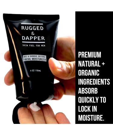 RUGGED & DAPPER Men's Face Moisturizer - Unscented Anti-Aging Cream for Dry Skin 4 Fl Oz - Hydrating Daily Facial Lotion - Buy Online on GoSupps.com