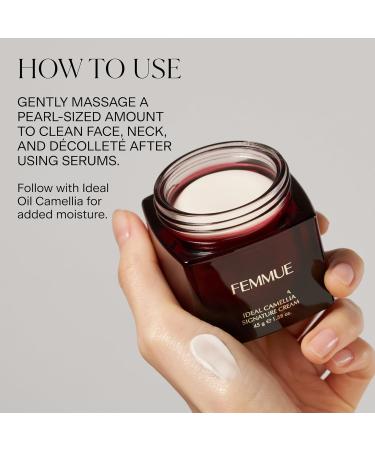 FEMMUE Ideal Camellia Signature Cream (1.58 oz) | Face Moisturizer With Camellia Seed Oil to Nourish Dry Damaged Skin | Korean Skincare Ideal Camellia_2 - Buy Online on GoSupps.com