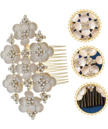 Didiseaon Hair Comb Bride Accessories Hair Accessory for Girls Hair Clips for Girls Hair Accessories for Women Floral Decorations Tiara Bride Headpiece Crystal Metal Miss Headband - Buy Online on GoSupps.com