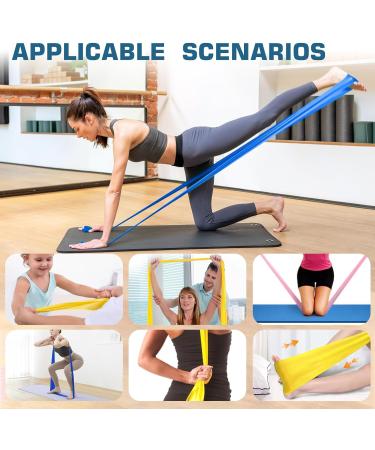 Buy Resistance Bands for Exercise | Perfect for Therapy Yoga & Pilates | Full-Body Workouts & Recovery - Buy Online on GoSupps.com