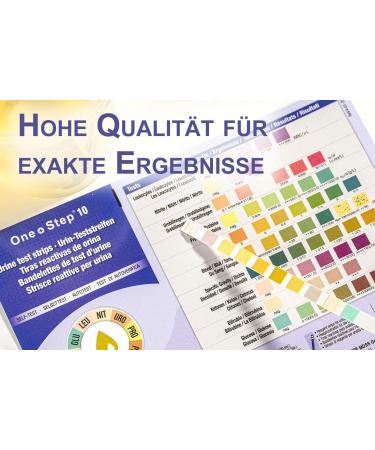 15 Piece One-Step Urine Test Strips - 10 Indicators for Urinary Tract Infection & Urine Analysis - Health Test with Reference Color Card - International Shipping Available - Buy Online on GoSupps.com