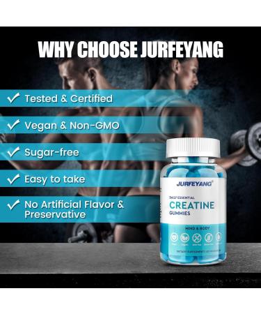 NutraBits Creatine Monohydrate Gummies - Vegan Halal 5g per Serving Sugar-Free Blueberry Flavor 60 Gummies - International Shipping Available - Buy Online on GoSupps.com