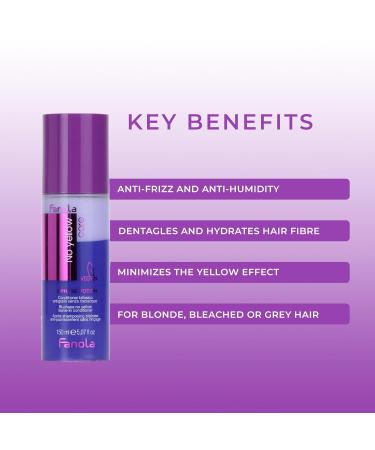 Fanola No Yellow Care 2-Phase Potion - Bi-Phase Leave-In Conditioner 150ml | Best for Blonde Hair - International Shipping Available - Buy Online on GoSupps.com