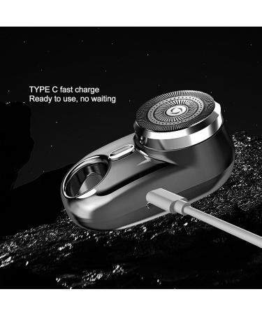 EVTSCAN Mini Electric Beard Trimmer for Men - Rechargeable USB Portable Grooming Tool for Mustache & Stubble - Travel-Friendly Black Design - Buy Online on GoSupps.com