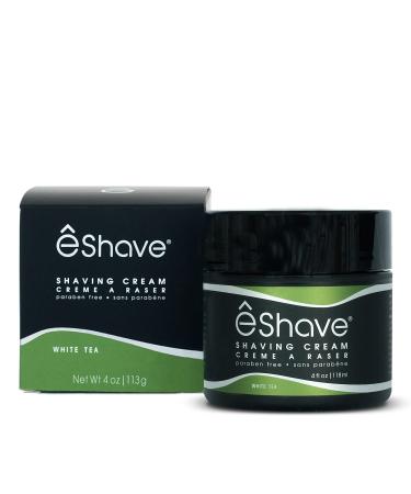 Shaving Cream for Men White Tea prevents shaving irritation and razor burn generates a rich lather for a soft silky Smoothest Shave