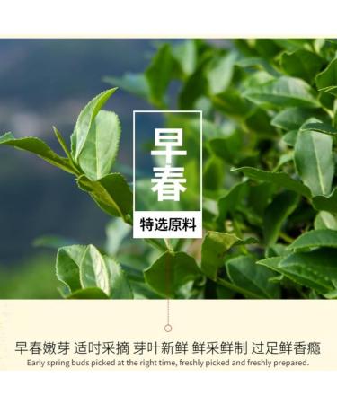  HQZMCTE "Que elle" Green Tea with Natural and Crunchy Flavour 200g/7.05oz Harvested at the First Harvest - Buy Online on GoSupps.com