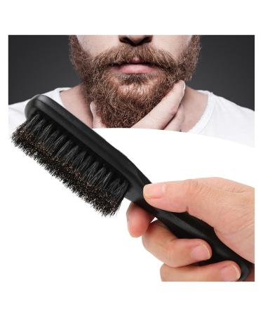 LCKJLJ Bristle Beard Brush & Hair Comb with Wooden Handle for Men - Black | Premium Grooming Tool (1 Piece) - Buy Online on GoSupps.com