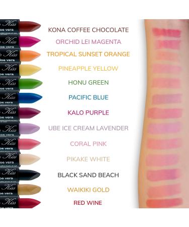 Magic Kiss Color Changing Matte Lipstick Set with Aloe Vera - Colors of Aloha 2 | Made in USA - Buy Online on GoSupps.com