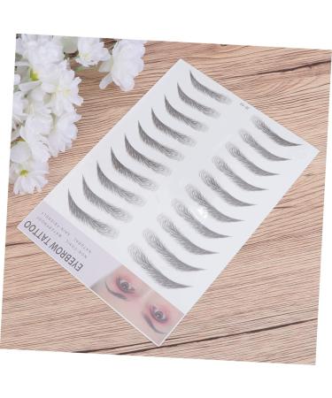 Housoutil 2pcs 3d Eyebrow Stickers 3d Brow Stickers Eyebrow Stencils Artificial Eyebrow Miss Suite Make up - Buy Online on GoSupps.com