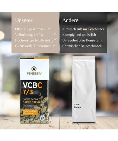 VENESSA Caff Crema VCBC 12 x 1 kg Packs of Whole Coffee Beans 7/3 Highly Creamy Vending Coffee Gentle Roasted 70% Arabica 30% Robusta - Buy Online on GoSupps.com