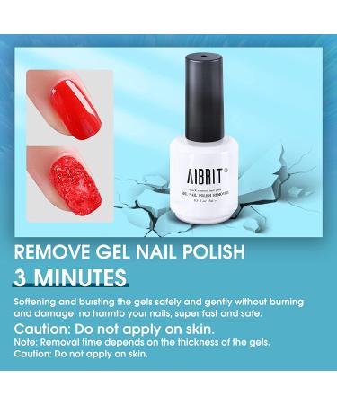 AIBRIT Gel Nail Polish Remover 2 Pack Set 0.5 fl oz./15ml - Quick & Easy Removal - Buy Online on GoSupps.com