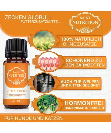 Saintnutrition Anti Tick Globules for Dogs & Cats | Natural Pet Treatment & Immediate Protection - Buy Online on GoSupps.com