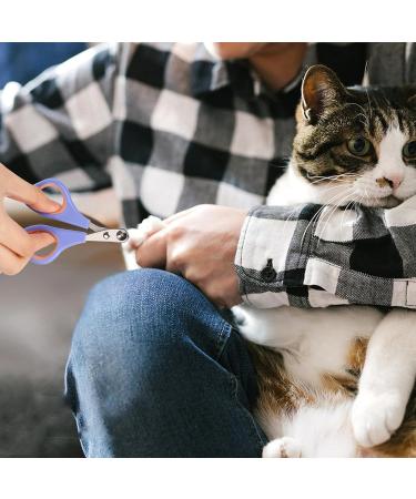 KALIONE Cat Nail Clipper and Trimmers Professional Circular Cut Hole Cat Claw Clippers Cat Nail Trimmers Avoid Over Cutting Pet Nail Clippers Grooming Tool for Cat(Blue) - Buy Online on GoSupps.com
