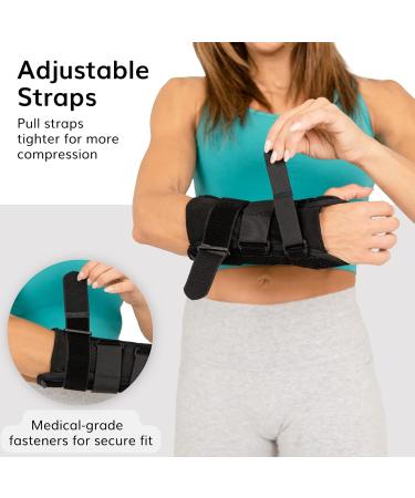 BraceAbility Volar Wrist Splint - Left/Right Hand Compression Support for Carpal Tunnel Fractures Sprains Arthritis Relief & More - Buy Online on GoSupps.com