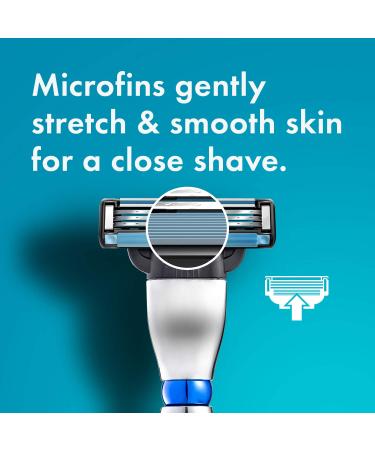 Gillette Mach3 3D Men's Razor Handle with 4 Blade Refills - NEW - Buy Online on GoSupps.com