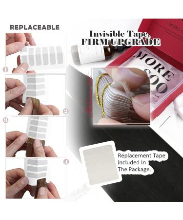 Buy Moresoo Tape In Hair Extensions - Real Remy Hair Natural Black #1B 20 Pieces 30g 25cm - Invisible Adhesive for Thick Smooth Look - Buy Online on GoSupps.com