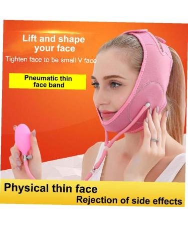 Bravolune Face Lifting Chin Strap - Lose Weight & Firm Skin - Beige Doppelkinringe Belt - Buy Online on GoSupps.com