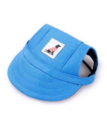PetPhindU Dog Sun Hat Baseball Cap Peaked Cap Letter Print Shading Hat Accessory for Pet Dog L blue 2
