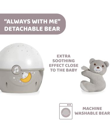 Chicco Next2Stars Baby Night Light Neutral | Star Projector for Cots & Cribs with Sound Sensor, 3 Light Effects, Music (Beige) - Buy Online on GoSupps.com