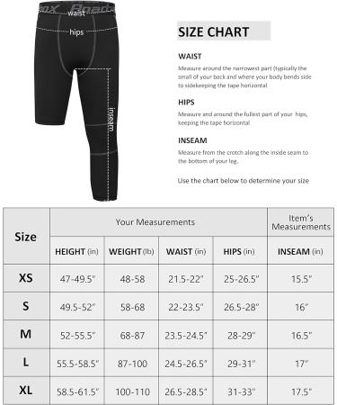 Roadbox Boys 3/4 Compression Basketball Tights 2 Pack - Gym Athletic Leggings - Large - Buy Online on GoSupps.com