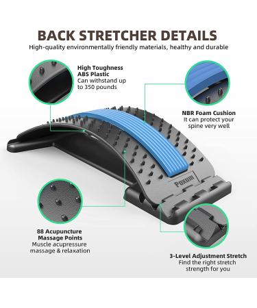 Poxum Back Stretcher - Lower Back Pain Relief & Spine Decompression Device - Buy Online on GoSupps.com