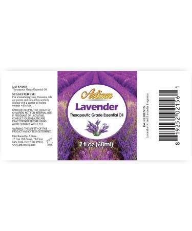 Artizen Lavender Essential Oil 2oz - Pure and Natural Aromatherapy Oil - Buy Online on GoSupps.com