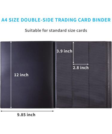 432 Pocket JIQEZNL Card Binder | Upgraded Trading Card Binder for MTG, TCG, Sports, and Collectibles - Black - Buy Online on GoSupps.com