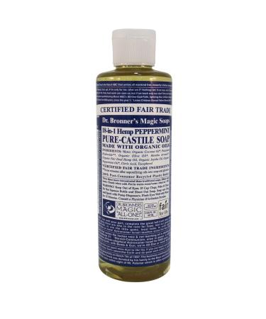 Dr. Bronner's Magic Soaps: Liquid Castile Soap Peppermint 8 oz (2 pack)