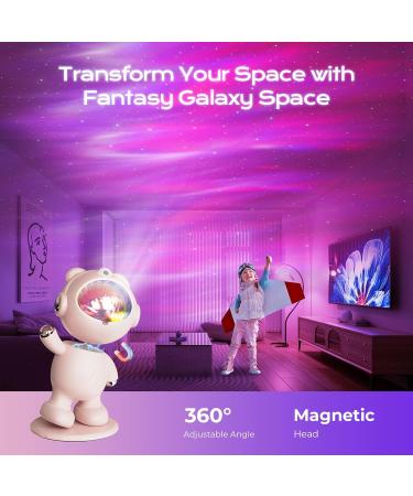 Fulls Starehild Posor - LED Galaxy Projector with Timer & Remote Control for Kids | Northern Lights Night Light for Bedroom D cor & Gifts | Pink - Buy Online on GoSupps.com